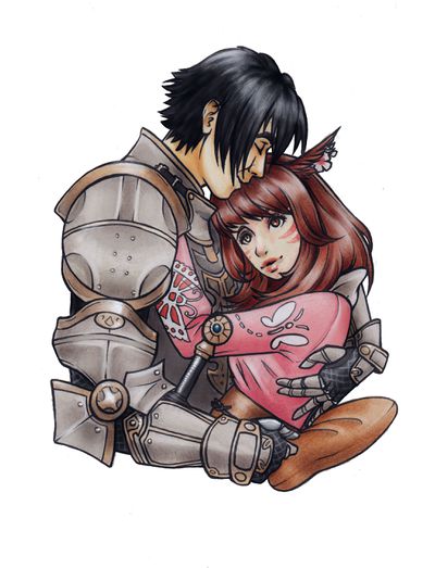Cyrus and Unmei by iv0rine.deviantart.com
